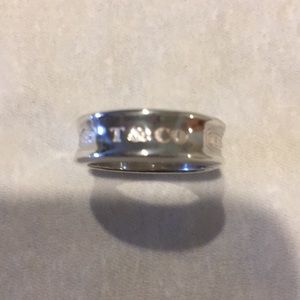 Tiffany & Co silver 1837 ring sz 6